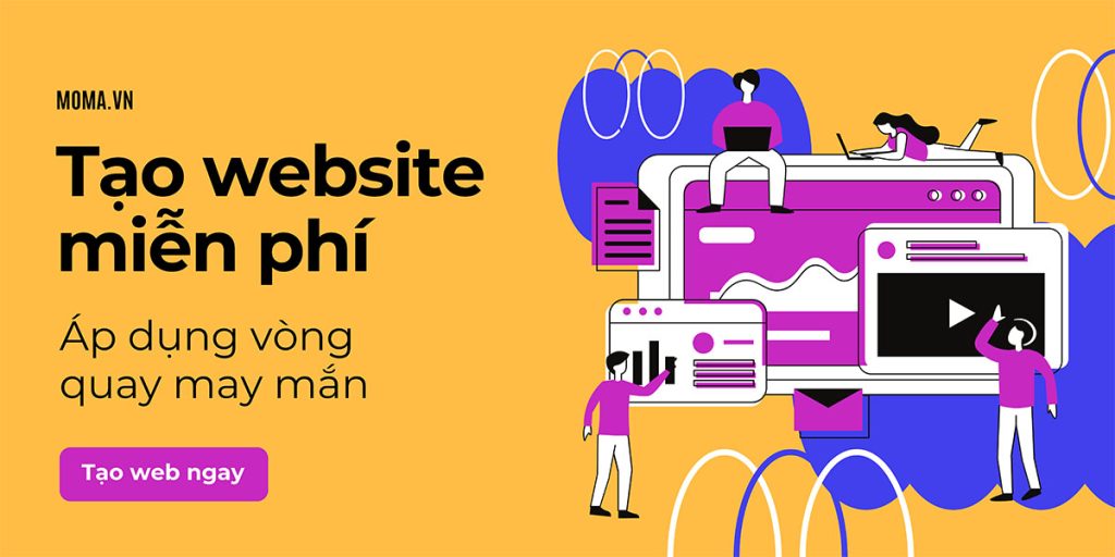 Tặng miễn phí website kết hợp vòng quay may mắn tạo nhiều khách hàng hơn