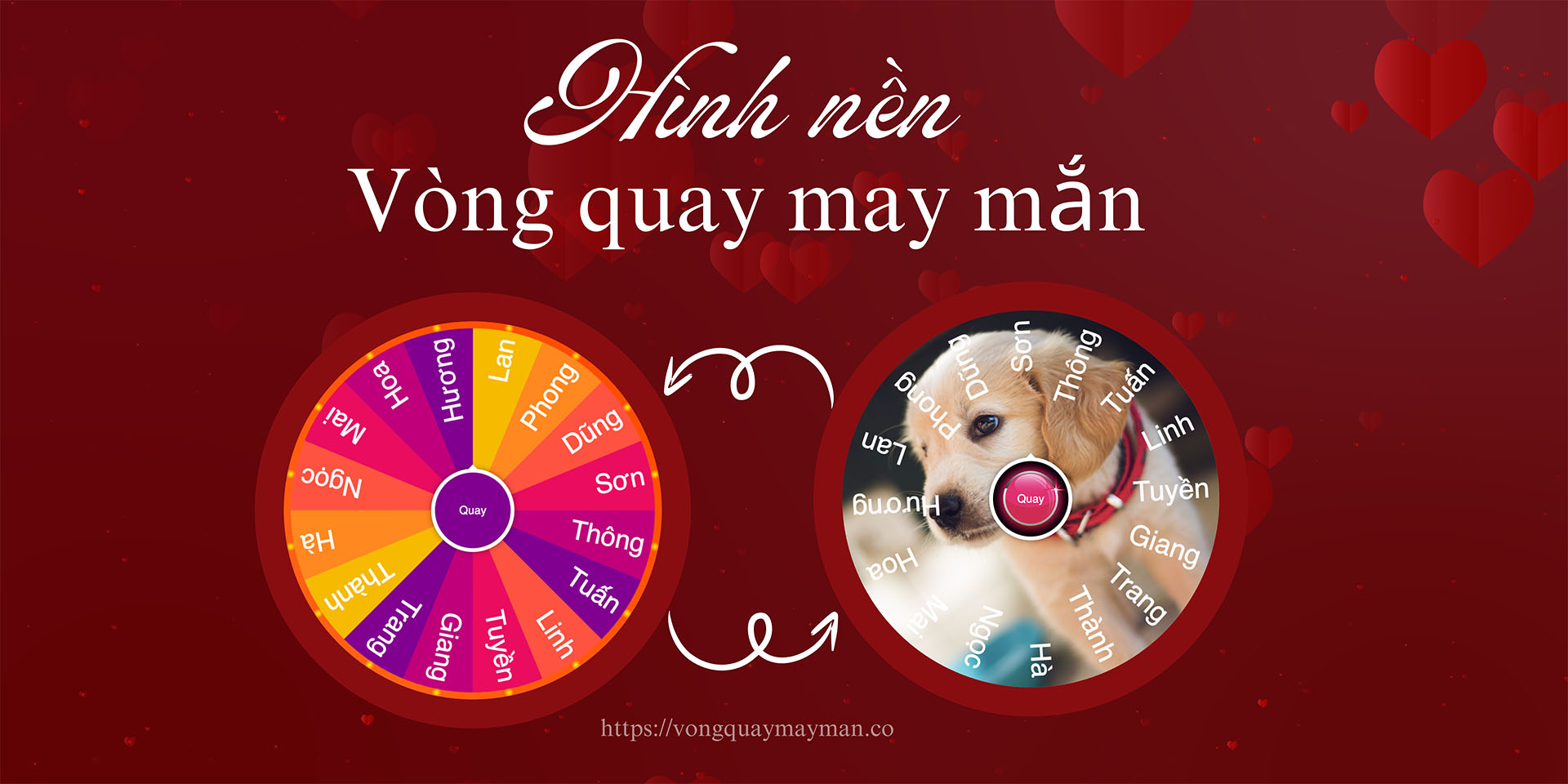 Bổ sung hình nền cho vòng quay may mắn