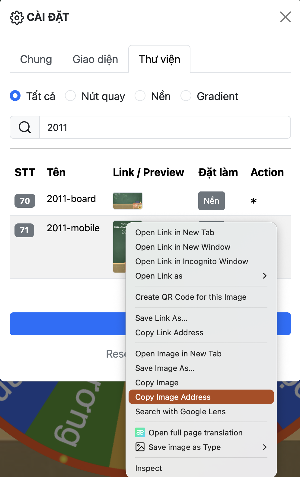Hướng dẫn tạo vòng quay may mắn 20-11